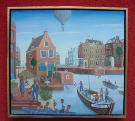 Verkocht.Bollar.Gorki Bollar.1944-2015.Naive kunst.De sluiswacht.